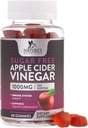 Apple Cider Vainegar Guncata per a Loss 1000mmg - Vegan Apple Vinegar Gumy per a Detox i Neteja, ACV suplementari Pills, vitamina B12, Sugar Free ACVmy, la Nutrition - 60 Glins