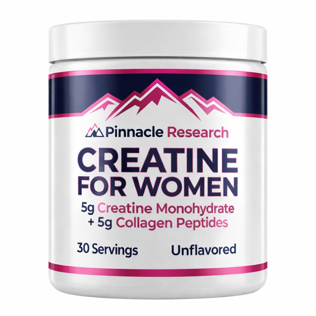 Creatine for Women + Collagen 5g Each - Unflavored Powder