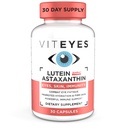 Viteyes Lutein & Astaxanthin – Relieve Eye Fatigue, Hydrate & Firm Skin, Blue Light Protection, Immune Support, 20 mg Lutein, 4 mg Astaxanthin, Eye Vitamins, Doctor Trusted Brand, 30 Capsules