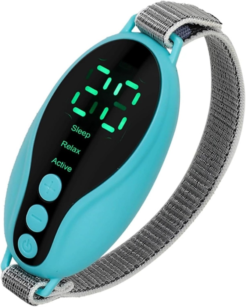 Sleep Aid Device Handheld Low Frequency Pulse of microcurrent Sleep Machine Insomnia Relief Anxiety Help Sleep (Blue, Standard)