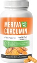 NERVE RENEW Meriva Curcumin with Black Pepper and Bioperine - Antioxidant Boost Nerve Support Suplemento - 30 cápsulas