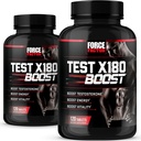 Power Factor Test X180 Boost, 2-Pack, טסטוסטרון Booster ו תוספי אנרגיה לגברים, Boost Energy, להגביר את Stamina, ולשפר את Vitality, עם D-Aspartic Acid ו Fenugreek, 240 טבליות