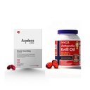 NYO3 1000mg Krill Oil Anti-Aging Supplement for Women w/PQQ Krill Oil, 2 Pack