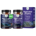 Bundle of Pre Conceive Male Reproductive with CoQ10, Maca Root, Methyl Folate & D-Aspartic Acid & Magnesium Sleep Supplement with Apigenin L-Theanine Lemon Balm Extract - Melatonin-Free Calm for Sleep