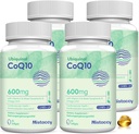 CoQ10 600mg Softgels PHAR124; High Absorption CoQ10 Ubiquinol Supplement PHAR124; Reduced Form Enhanced with Vitamin E & Omega 3 6 9 PHAR124; Antioxidant Powerhouse Good for Health PHAR124; 240 Softgels