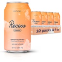 Reces Mood Magneziu & Adaptogen Drink, Relaxare Beverage, 12 uncii (Peach Ginger, 12 pachete)