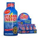 Vitamina Energia B12 11.000% Força extra Energia Shot Açaí Romã 12 Pack, 260mg Cafeína Natural, B12 & B6, Foco Nootrópico, Vitalidade, Açúcar Zero, Sem glúten, Vegan, Kosher, 1,93 fl oz
