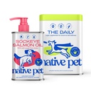 Native Pet The Daily Dog Supplement (60 Scoops) & Salmon Oil for Dogs & Cats (8 Oz) - 11 in 1 Multivitamin & Pure Omega-3 Fish Oil Supplement for Skin & Coat, Joint, Heart Health & Anti-Inflammatory