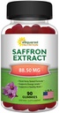 aSquared Nutrition Saffron Gummies - Saffron Extract Supplement - Pure Gummy Supplements Alternative to Capsules, Pills, Powder & Tea