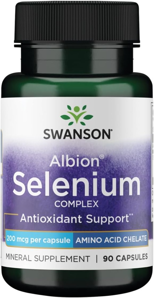 Swanson Albion Complexed Selenium 200 mcg 90 Kapsler