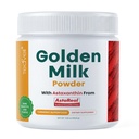 Golden Milk Powder with Astaxanthin, Turmeric, Ginger & Natural Prebiotics| Delicious Antioxidant Formula with 10 Ingredients Including KSM66 Ashwagandha & Bioperine | Unsweetened | 30 Servings