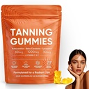 2026 New Skin tanning gummies for women, Astaxanthin, Beta Carotene & Lycopene Blend with Vitamins C & E, Radiant Healthy Skin, Sour Watermelon Flavor, Vegan & Sugar-Free, 60 Count.