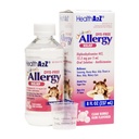 HealthA2Z® Children's Allergy Relief | DYE Free | Diphenhyrdramine 12.5 mg | 5ml Oral Solution | 8Fl Oz (237 mL) | Antihistamine | Clear Bubble Gum Flavored | Alcohol and Sugar Free
