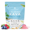 Calming Kava Drink Mix, Instant Kava Powder, Low-Calorie, Non-Alcoholic | Plant-Based Relaxation Alternative Beverage | 15 Servings (Berry)