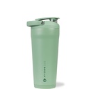 HydroJug 24 oz New Stainless Steel Shaker – Insulated, Leakproof, BPA-Free with Silent Mixing Grate – No Clumps, No Noise – Premium Shaker for Fitness, Sports & Everyday Use, Sage