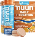 Nuun Hydration Blueberry Tangerine & Orange Citrus, 4 Pack (40 Servings Total)