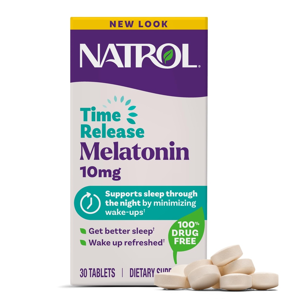 Natrol Sleep Advanced Melatonin Time Release Tablets, Nighttime Sleep Aid