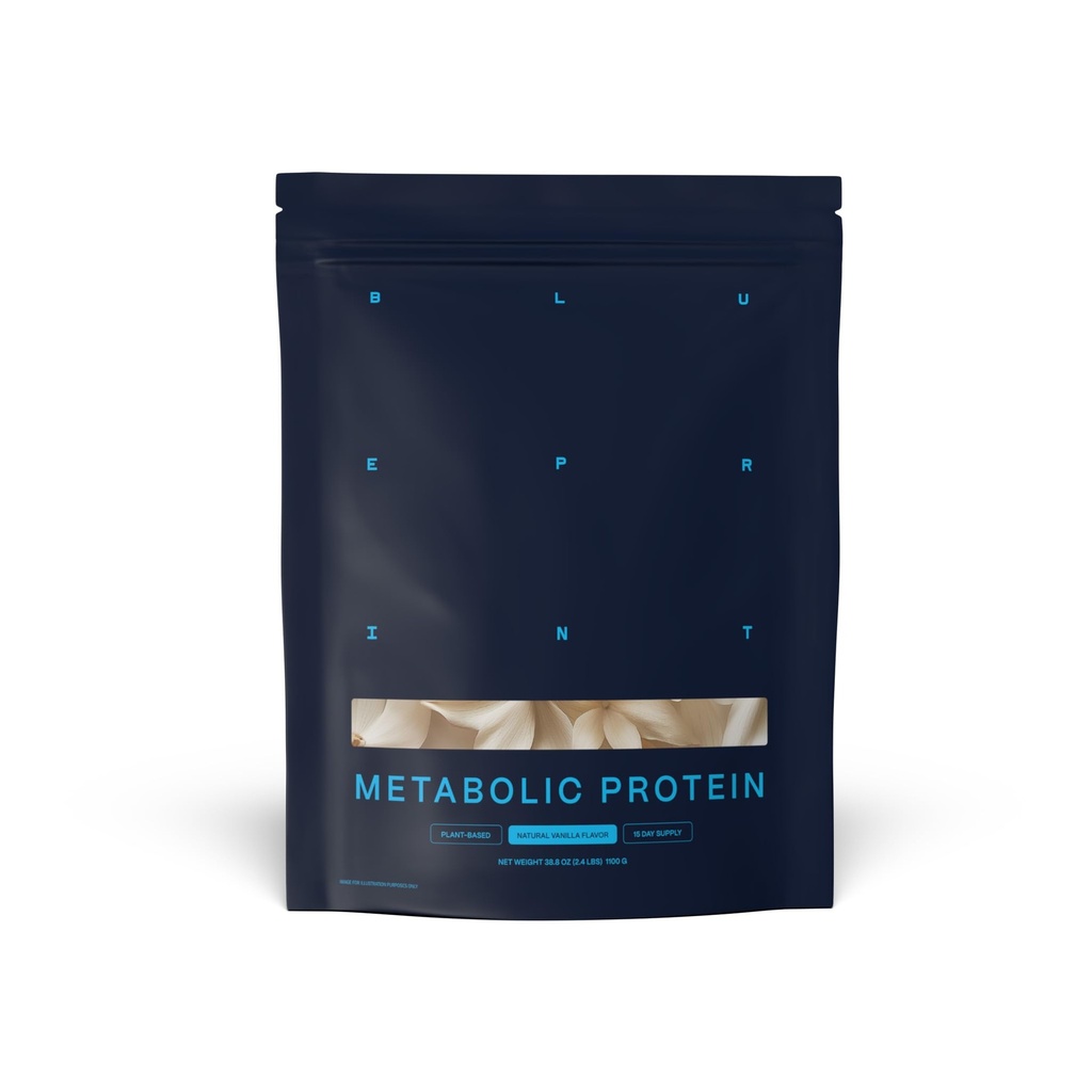 Blueprint Bryan Johnson Vegan Protein Meal Replacement – Plant Based Hemp Protein with 30g Protein Per Serving – Low Calorie, Flavored Protein for Women & Men – Dairy Free – 15 Servings - Vanilla
