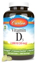 Carlson - Vitamin D3, 2000 IU (50 mcg), Bone & Immune Health, Vitamin D Supplements, Cholecalciferol Supplement, Gluten Free Vitamin D Capsules, 360 Softgels