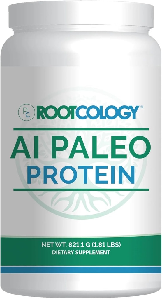 Rootcology av Dr Izabella Wentz | AI Paleo Protein | Unflavored Hydrolyzed Beef Protein Powder med 26 g nötköttsprotein per portion | 821.1g / 30 portioner