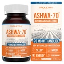 Ashwa-70®: Ashwagandha Extract - 35% Withanolides | Max Strength, Highest Withanolide Concentration - Mood & Performance - Enhanced Absorption with BioPerine® Black Pepper (60 Capsules)