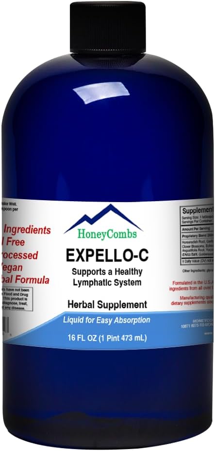 Expellello-C - Trueal Celular Detox CYF Clearse i Detox CYF Echinacea, Goldenseal & Red Cliver-Free Slivese, Kidney Clearse i System Booster, 16 Oz.