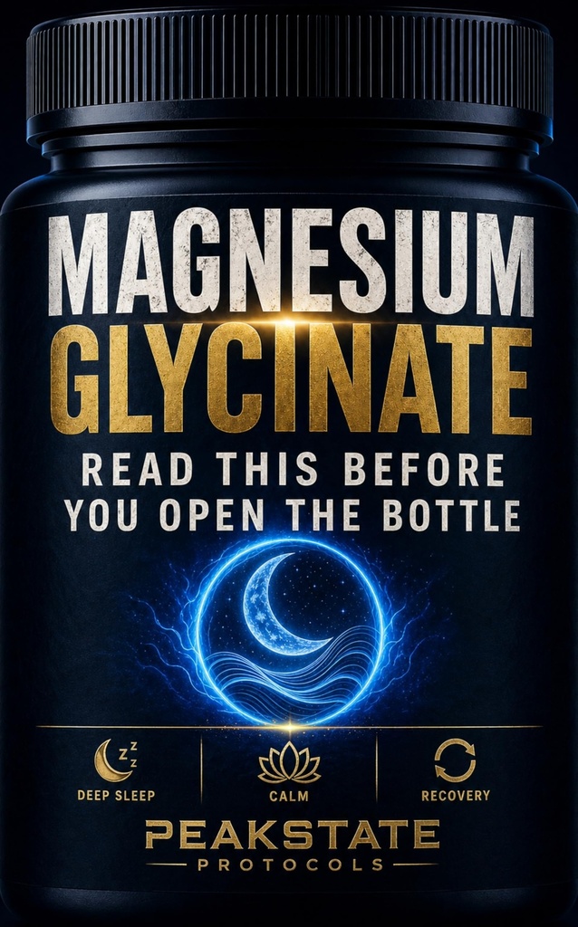 Magnesium Glycinate: Read This Before You Open the Bottle — The Complete Protocol for Deep Sleep, Calm, and Recovery
