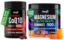 CoQ10 500mg + Magnesium Glycinate Gummies Bundle – High Absorption Coenzyme Q10 120 Softgels & 60 Sugar-Free Sleep Gummies – Heart, Energy & Mood Support – Enhanced Formula, USA Made