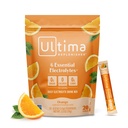 Ultima Replenisher Daily Electrolyte Powder Drink Mix – Sugar Free – Orange, 20个粘盘包 – 带有6个关键电解质和追踪矿物的水化包 – Keto Friend, Vegan, Non-GMO