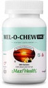 Maxi Health 1mg Melatonin Chewables – Adults & Kids Melatonin to Encourage Natural Sleep – Non-Habit Forming Kosher Sleep Supplement with Enzymax for Fast-Acting Support (200 Units)