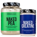 NAKED Vanilla Pea Protein Isolate 2LB Pure Micronized Creatine Monohydrate 1,000g (200 Servings) – Vegan; Bulk; Non-GMO; Gluten Free; Soy Free