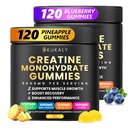 Creatine Monohydrate Gummies for Men & Women, 9000MG Creatine Gummies Sugar Free -BCAA 2:1, B12 B6 for Boost Strength, Focus & Endurance, Vegan, Non-GMO