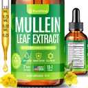 Mullein Drops For Lungs, 10-in-1 Mullein Leaf Extract for Lung Cleanse with Chrolophyll, Sea Moss, Spirulina, Elderberry Organic Respiratory Health Lung Detox - USA Made Mullin Supplement (1 Bottle)