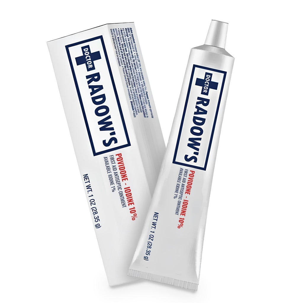 Povidone Iodine Antiseptic Ointment -10% Povidone Iodine, No Antibiotics, for Wounds, Burns, Cuts & More, Promotes Faster Healing, Home and Medical Use, 1 oz (28.35 g)