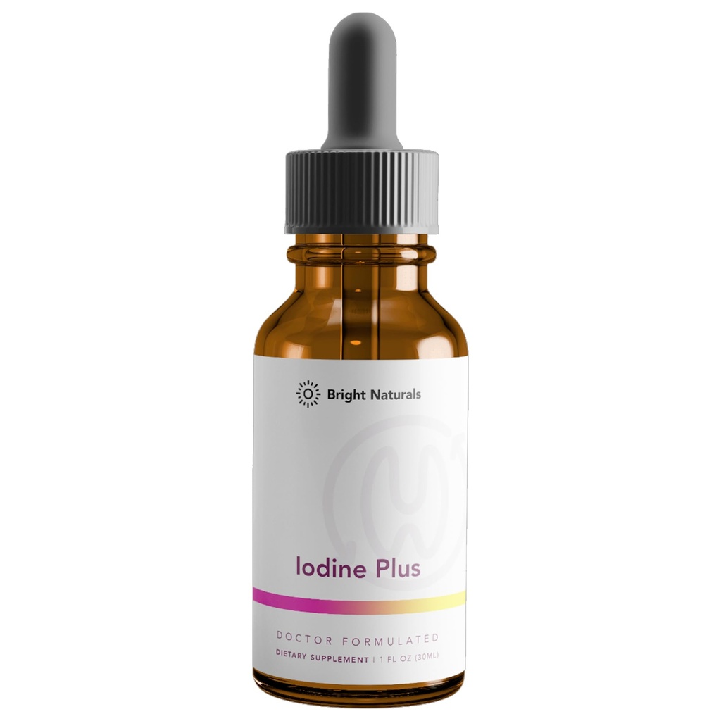 Iodine Plus - Kelp-Based Liquid Supplement Supports Thyroid - Boosts Energy, Improves Sleep, and Enhances Mental Clarity, 60 0.04% Servings