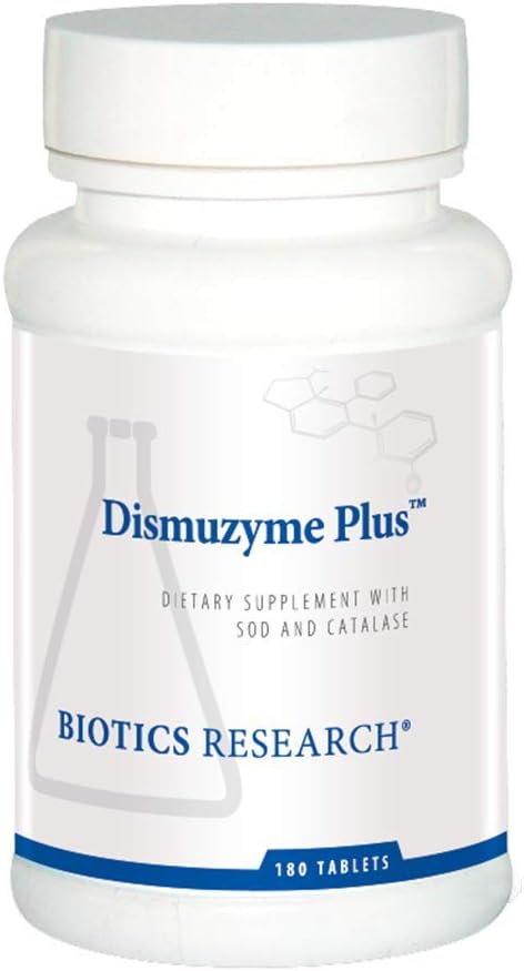生物研究 Dismuzyme Plus 高抗氧化剂活性,支持免疫系统,舒适和联合弹性,180片