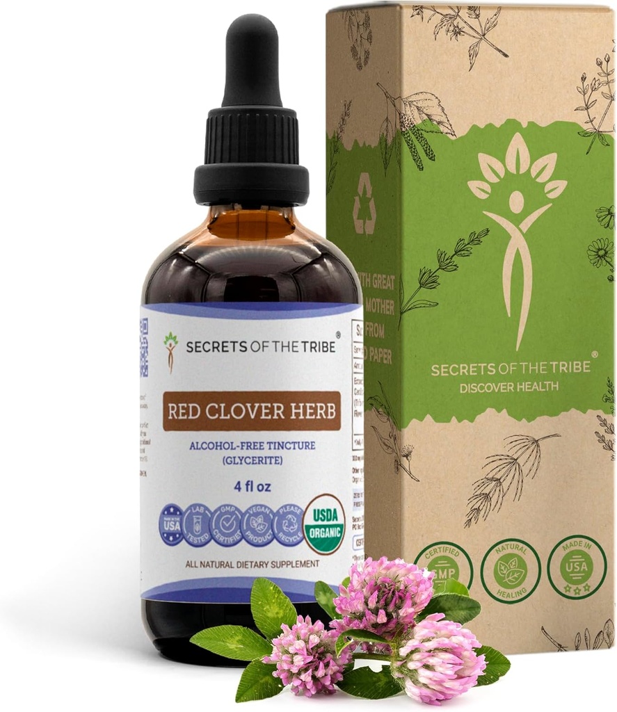 Red Clover Herb USDA Organic Tincture . . . . . . . .