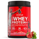 Six Star Whey Protein Powder Plus - Muscle Building & Recovery Formula with Whey Isolate Powder, BCAAs, 30g Protein, Immune Support - Post-Workout Supplement - Strawberry Smoothie, 1.8 lbs