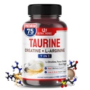 Taurine Supplement enriched with Creatine, L-Arginine, L-Citrulline, Panax Ginseng | Taurine Capsules for Heart Wellness, Nervous System, Brain & Eye Health | 150 Capsules