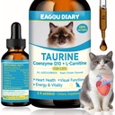 Taurine for Cats Drop - Taurine Supplement for Cats, Supports Feline Heart & Immune Function, Vision, Energy & Vitality, Coenzyme Q10, L-Carnitine, L-Arginine, Vitamin, Liquid Cat Taurine 60ML