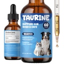 Taurine Supplement for Dogs & Cats Drops – Daily Amino Acid Liquid Drops for Heart Function, Vision Support & Balanced Pet Nutrition