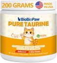 Pure Taurine for Cats Taurine Powder Supplement for Kitty Supports Vitality and Immune Health 200 Grams