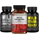 DailyNutra KSM 66 Ashwagandha (90 Capsules) Ashwagandha (90 Capsules), Magnesium Complex (90 Capsules), and Vitamin D3K2 (60 Capsules) Bundle for Wellness