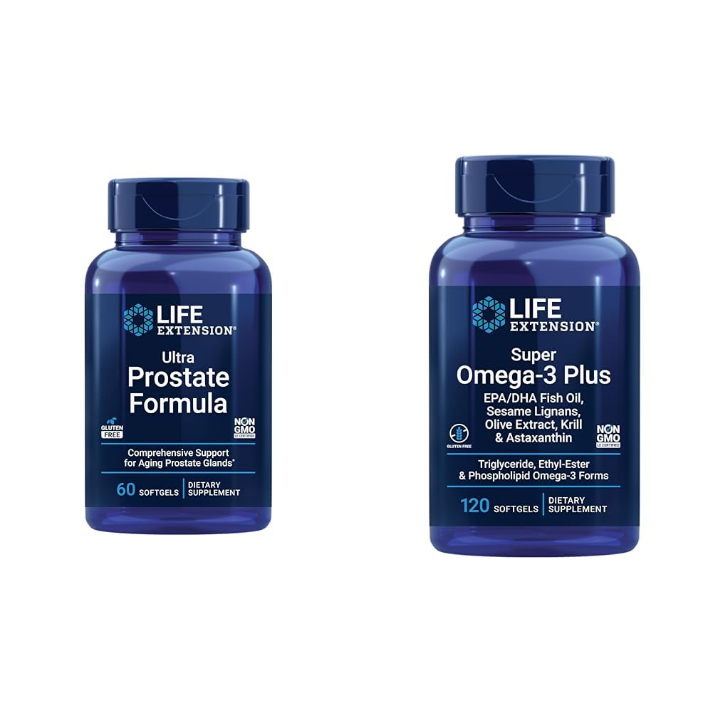 Life Extension Ultra Prostate Formula & Super Omega-3 Plus EPA/DHA Fish Oil