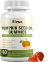 DHT Blocker Supplement for Women & Men, Cold Pressed Pumpkin Seed Oil with Saw Palmetto Gummies, with Biotin, Hair and Skin Health, Vegan, Sugar Free, Mixed Berry Flavor, 60 Ct