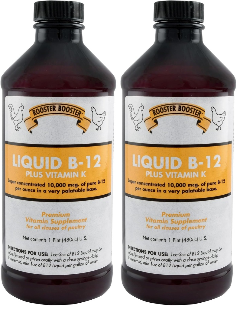 Rooster Booster B-12 Liquid,16-Ounce,(Pack of 2)