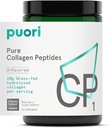 Puori Pure Collagen Peptides Powder, Unflavored - 10g of Grass-Fed Hydrolyed Bovine Collagen 支持皮肤健康,头发和钉子强度,联合疼痛和流动支持 - 30 services