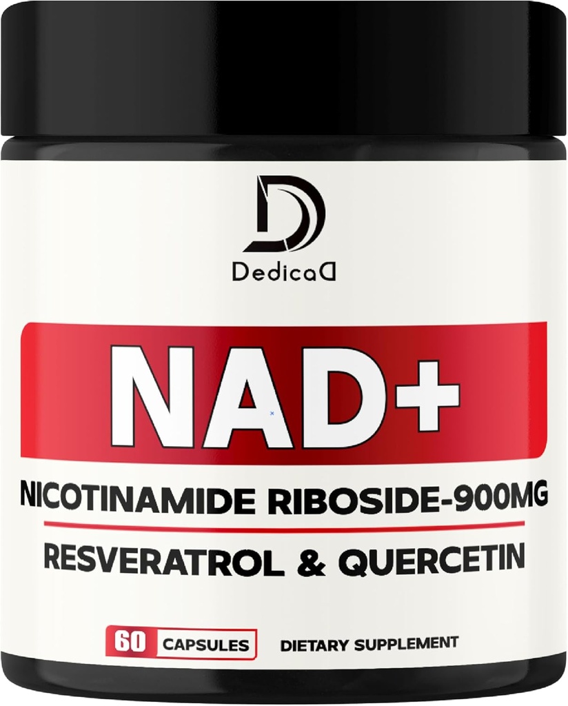 NAD doplnok s nikotínamidom Riboside, Trans-Resveratrol, Quercetin - Cellular Energy & Repair, Vitality, Zdravé starnutie - 60 Počet