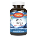 Carlson - ACES + Omega, Vitamins A, C, E & Selenium + Omega-3s EPA and DHA, Health Support, 60 Softgels