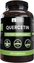 מרכיבים מקוריים טהורים Quercetin (365 קפסולות) תמיד טהור, ללא תוספות או מילויים, מעבדה מאומתת